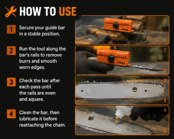🔥Last Day 50% OFF 🪚 Chainsaw Guide Bar Maintenance Tool