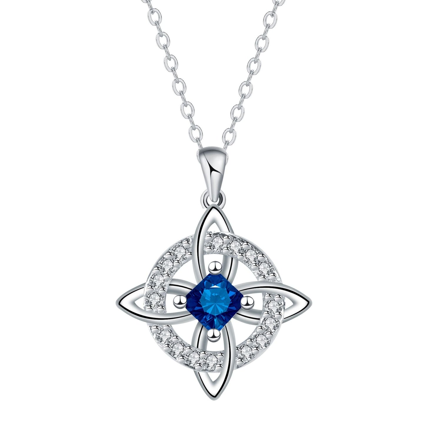 Free Shipping ! ✨ Mystical Birthstone Witches Knot Necklace – Natural Crystal 🔮💞Protect Your Loved Ones