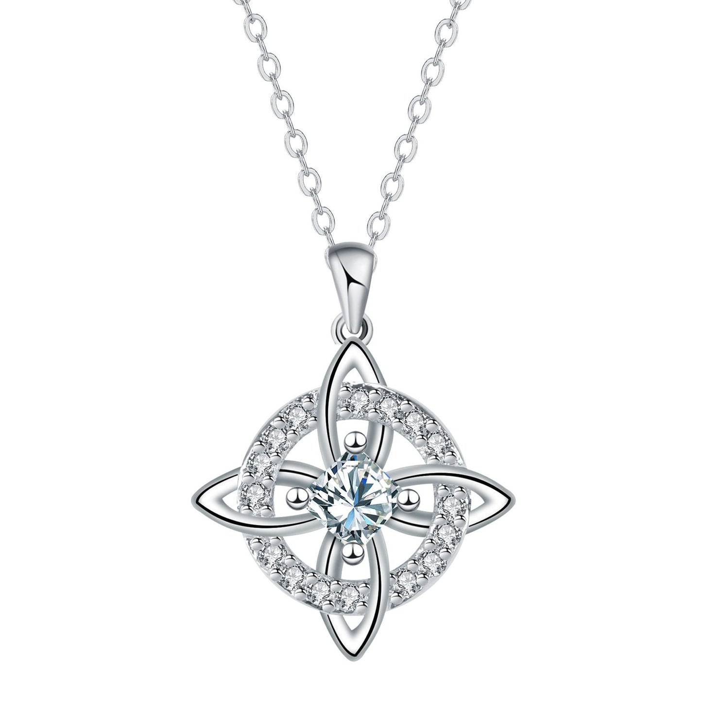 Free Shipping ! ✨ Mystical Birthstone Witches Knot Necklace – Natural Crystal 🔮💞Protect Your Loved Ones