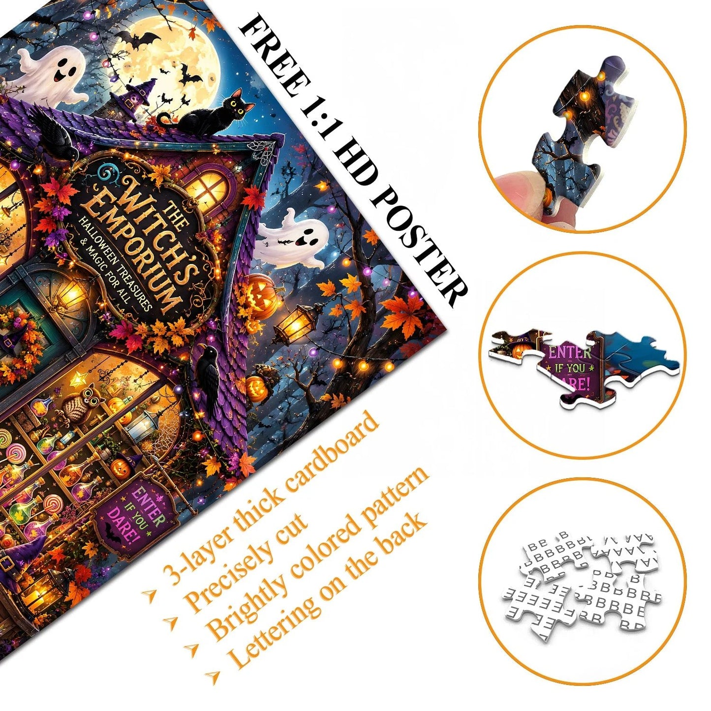 🔥49% Off Last Day - 👻The Witch’s Emporium Jigsaw Puzzle 1000 Pieces
