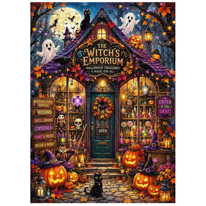 🔥49% Off Last Day - 👻The Witch’s Emporium Jigsaw Puzzle 1000 Pieces
