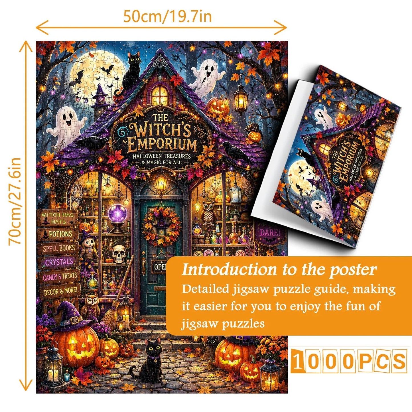 🔥49% Off Last Day - 👻The Witch’s Emporium Jigsaw Puzzle 1000 Pieces