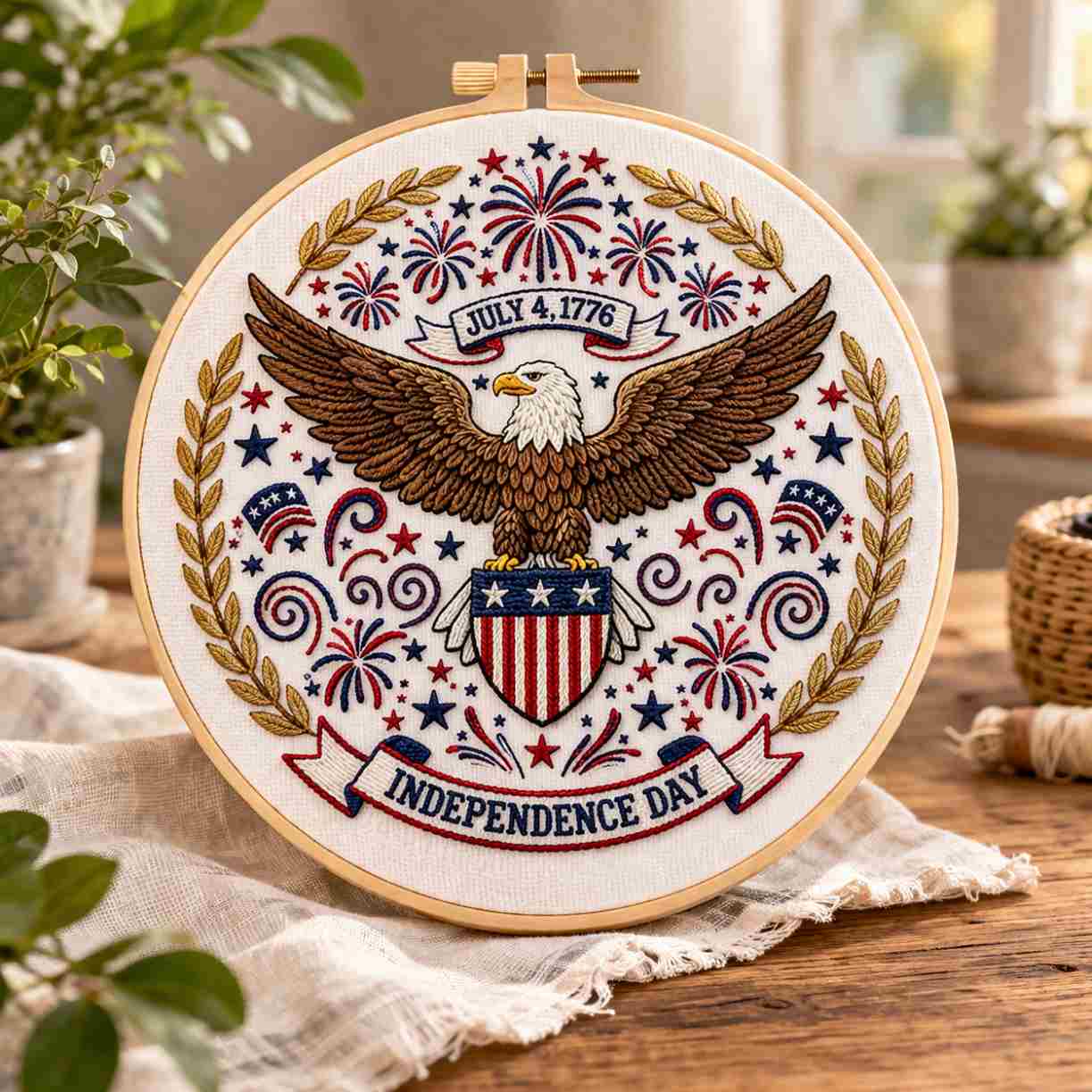 CraftHoop Independence Collection – 4th of July Embroidery Kits