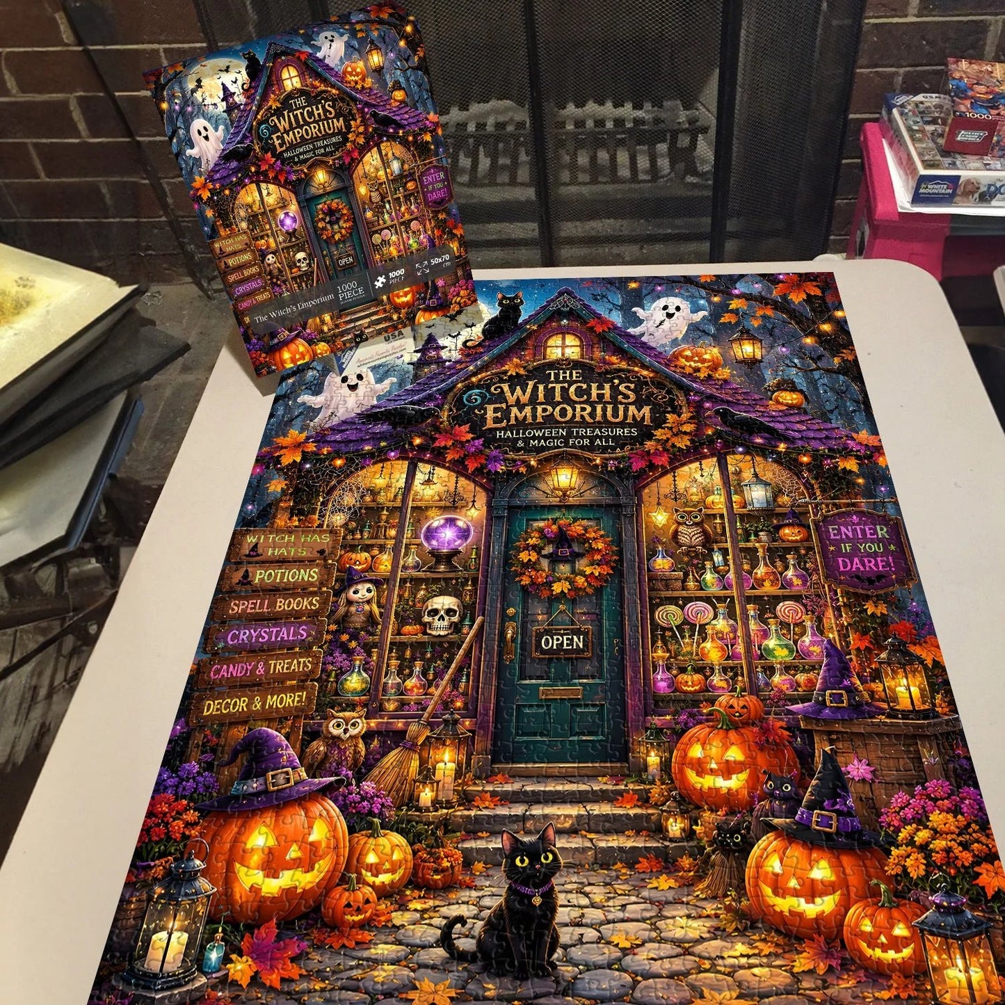 🔥49% Off Last Day - 👻The Witch’s Emporium Jigsaw Puzzle 1000 Pieces
